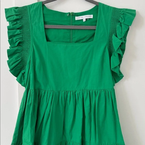 Tuckernuck English Factory Leslie Ruffled Dress Size XS - Picture 4 of 9